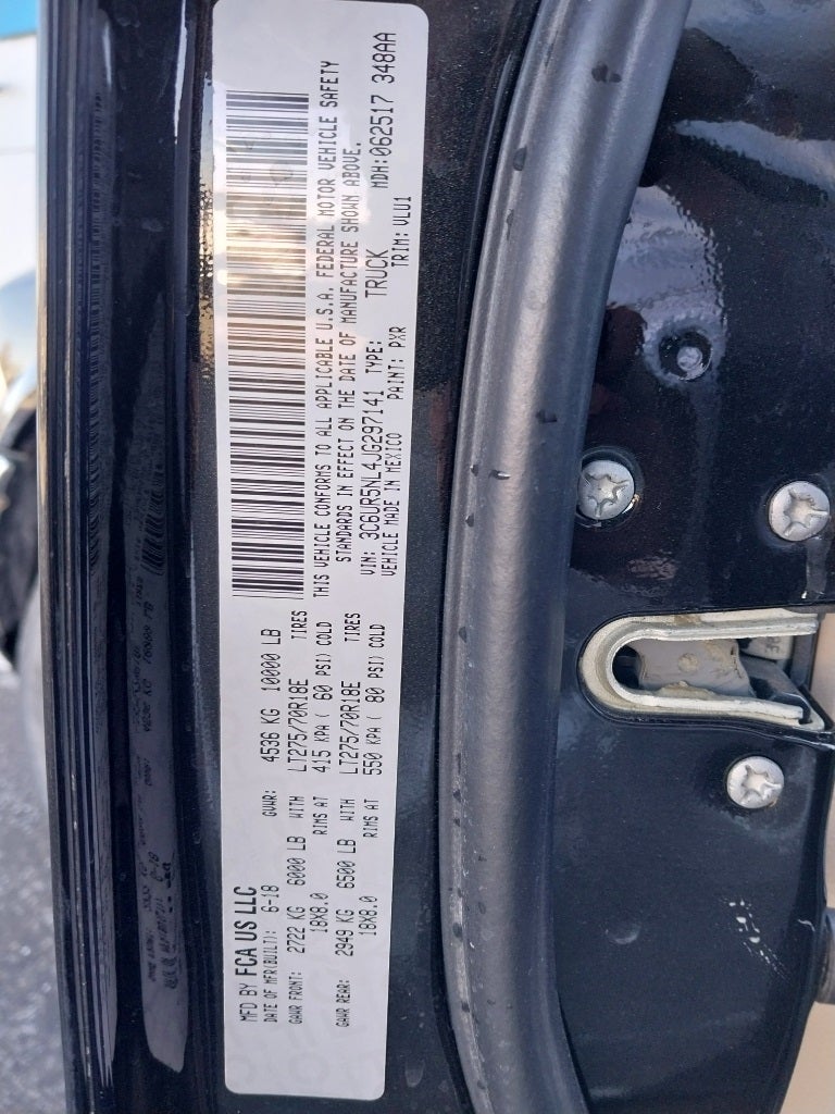 2018 RAM 2500 Laramie Mega Cab 4x4 6'4' Box
